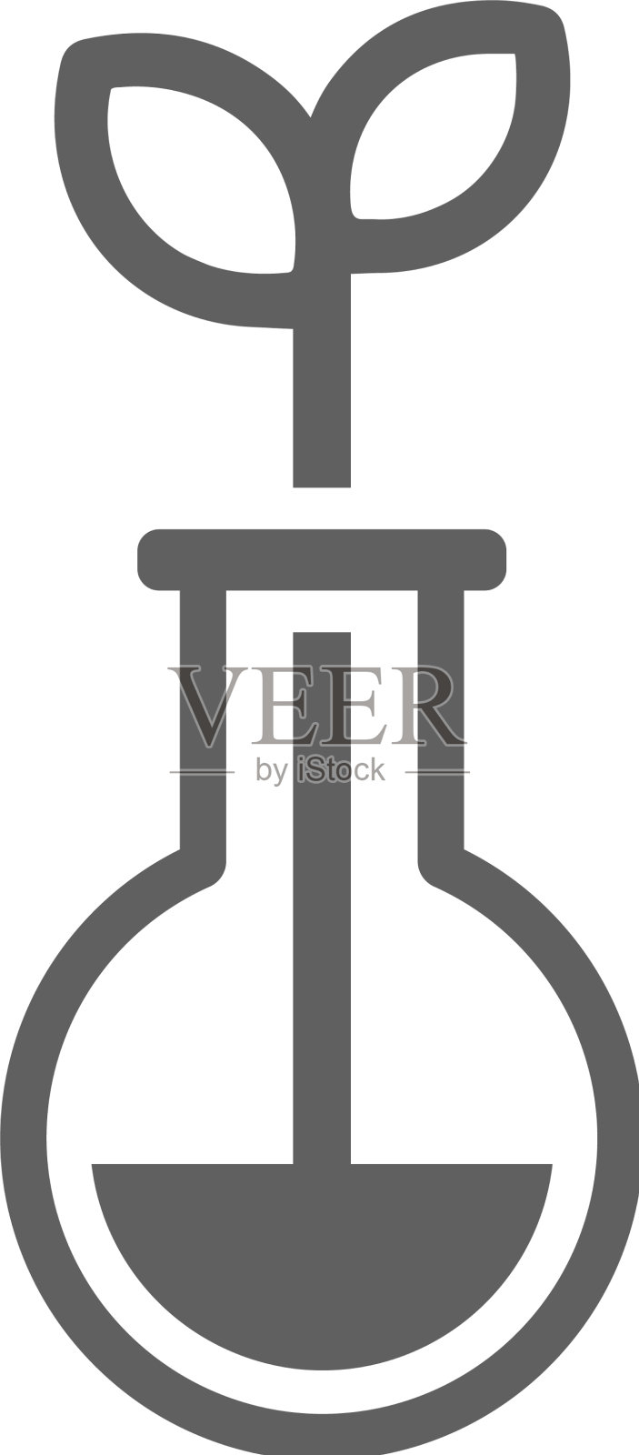 生物科学图标灰色图形设计元素图片