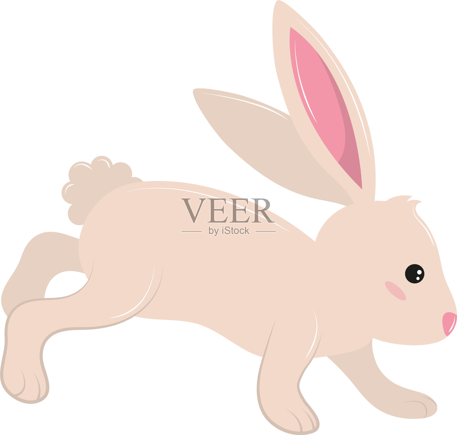 兔子的动物图标设计元素图片