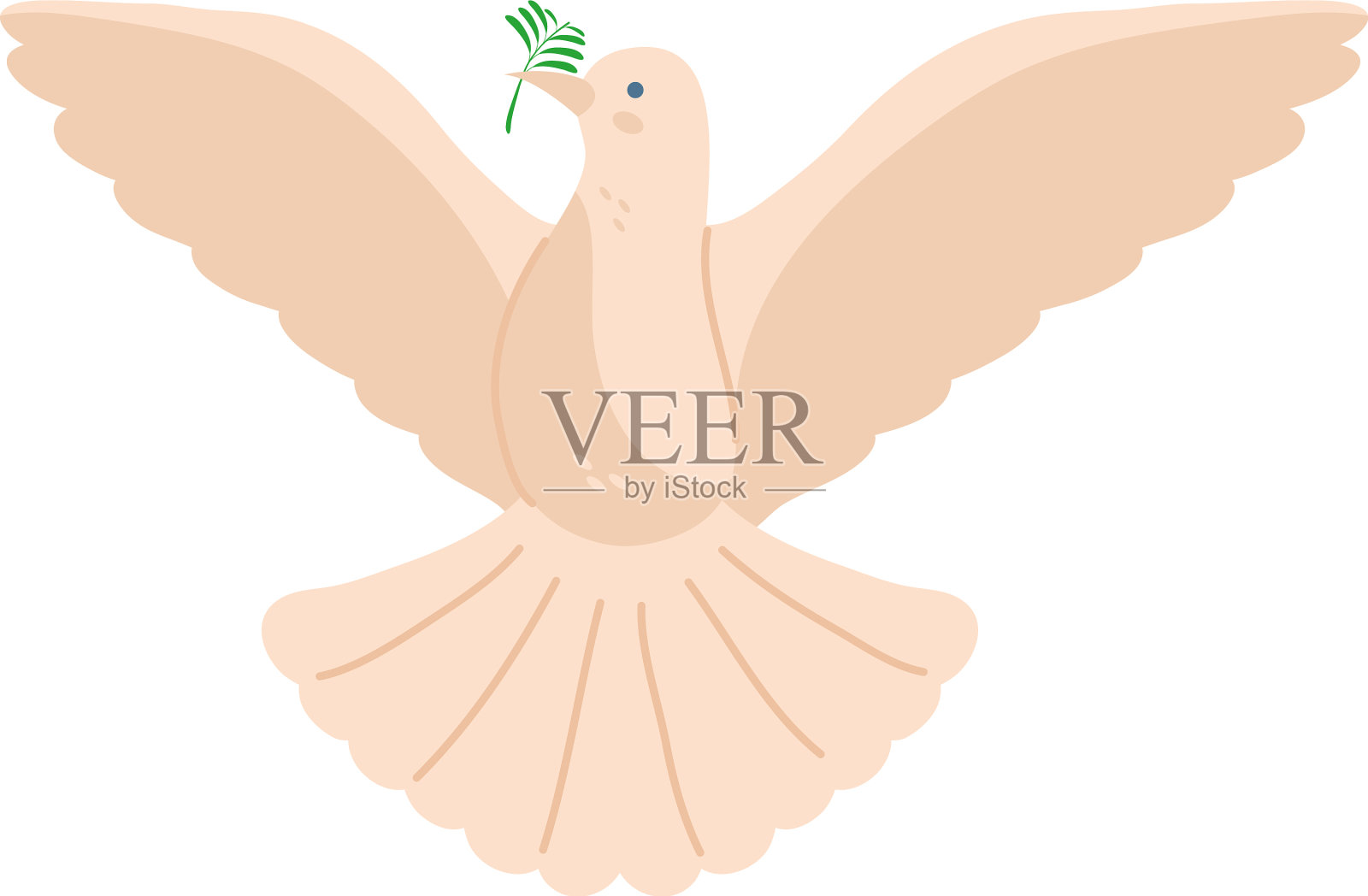 鸽子和平飞设计元素图片