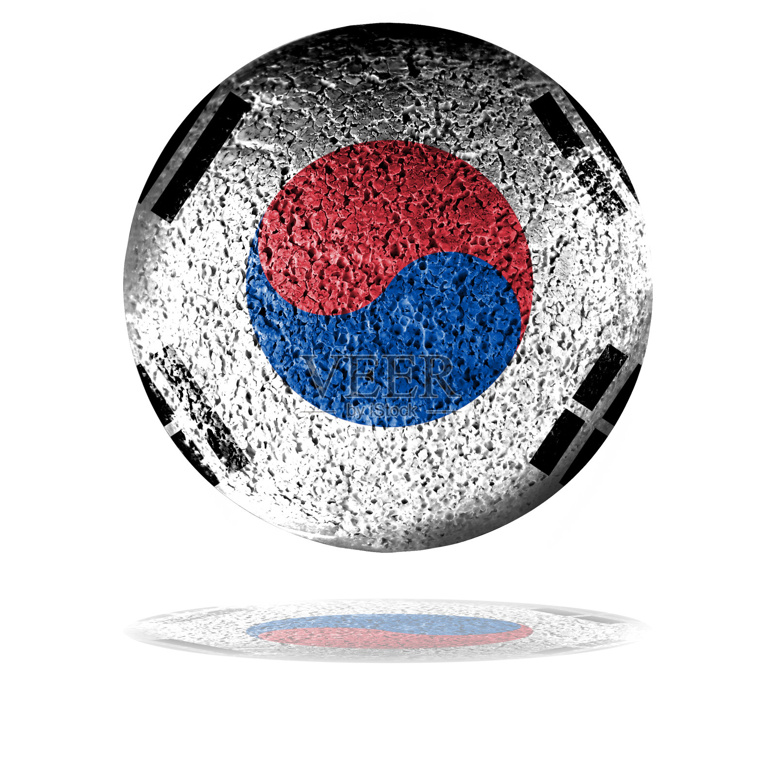 韩国国旗的特写照片摄影图片