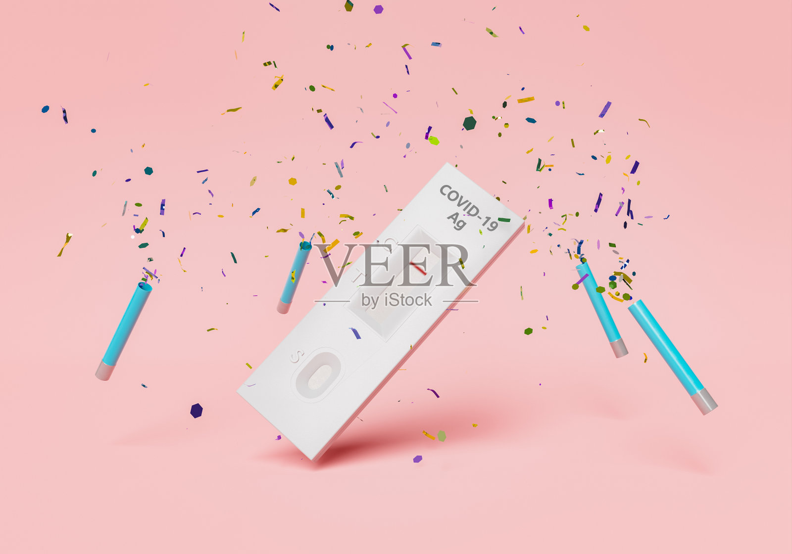 COVID检测阴性照片摄影图片