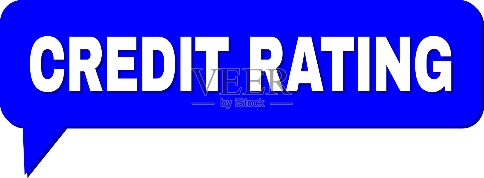 语音信用评级彩色气泡信息插画图片素材