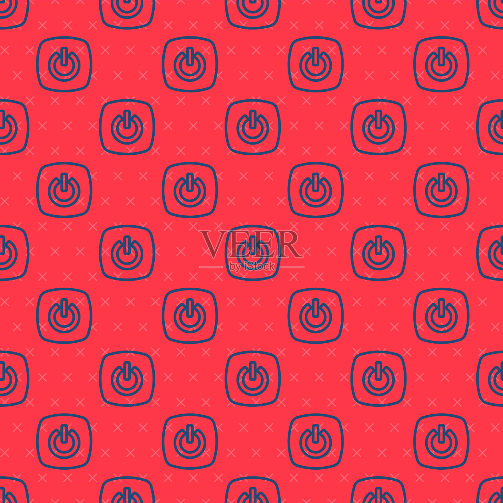 蓝线智能家居图标隔离无缝图标素材