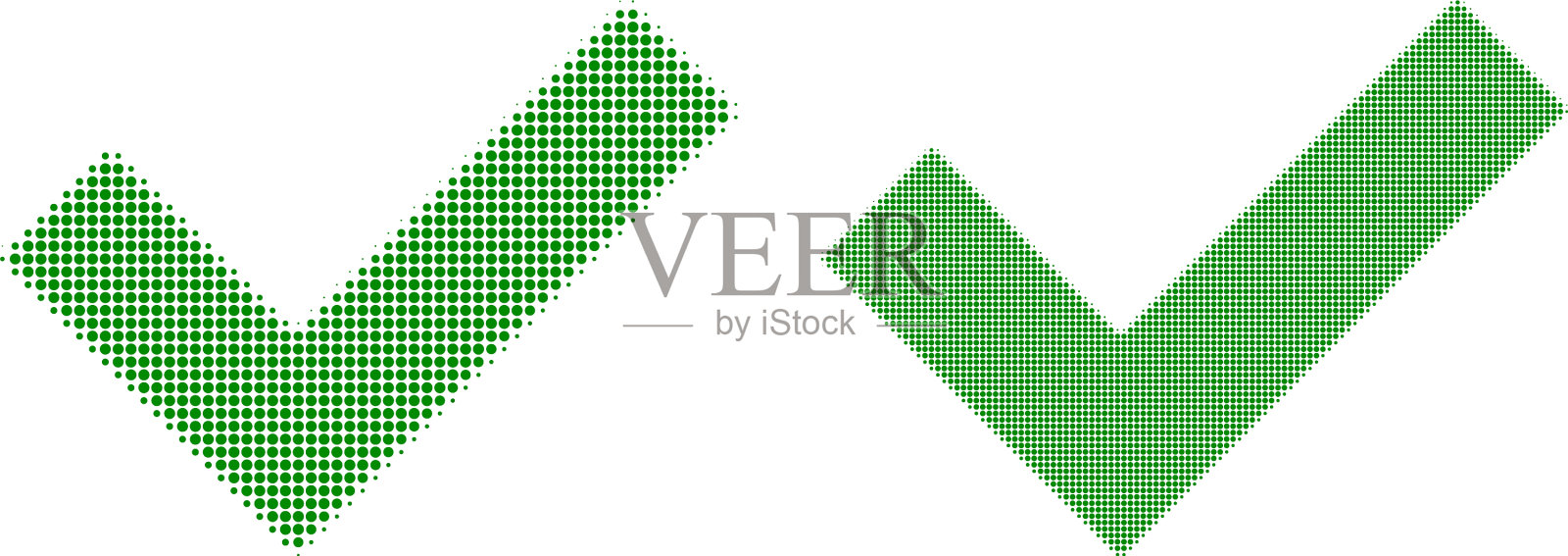 点半色调ok图标插画图片素材