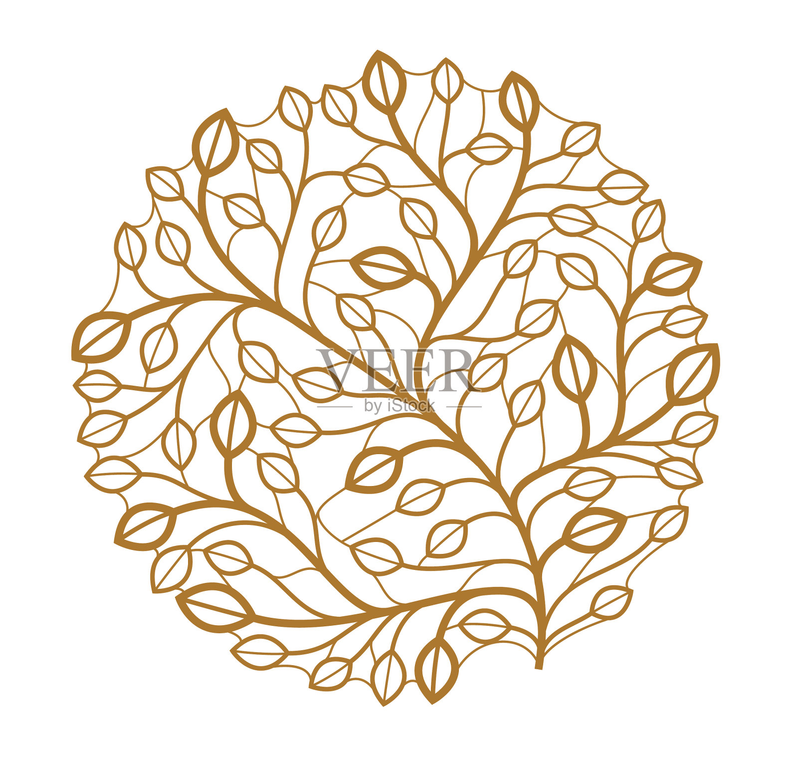 奢华古典风格优雅的花卉象征设计元素图片