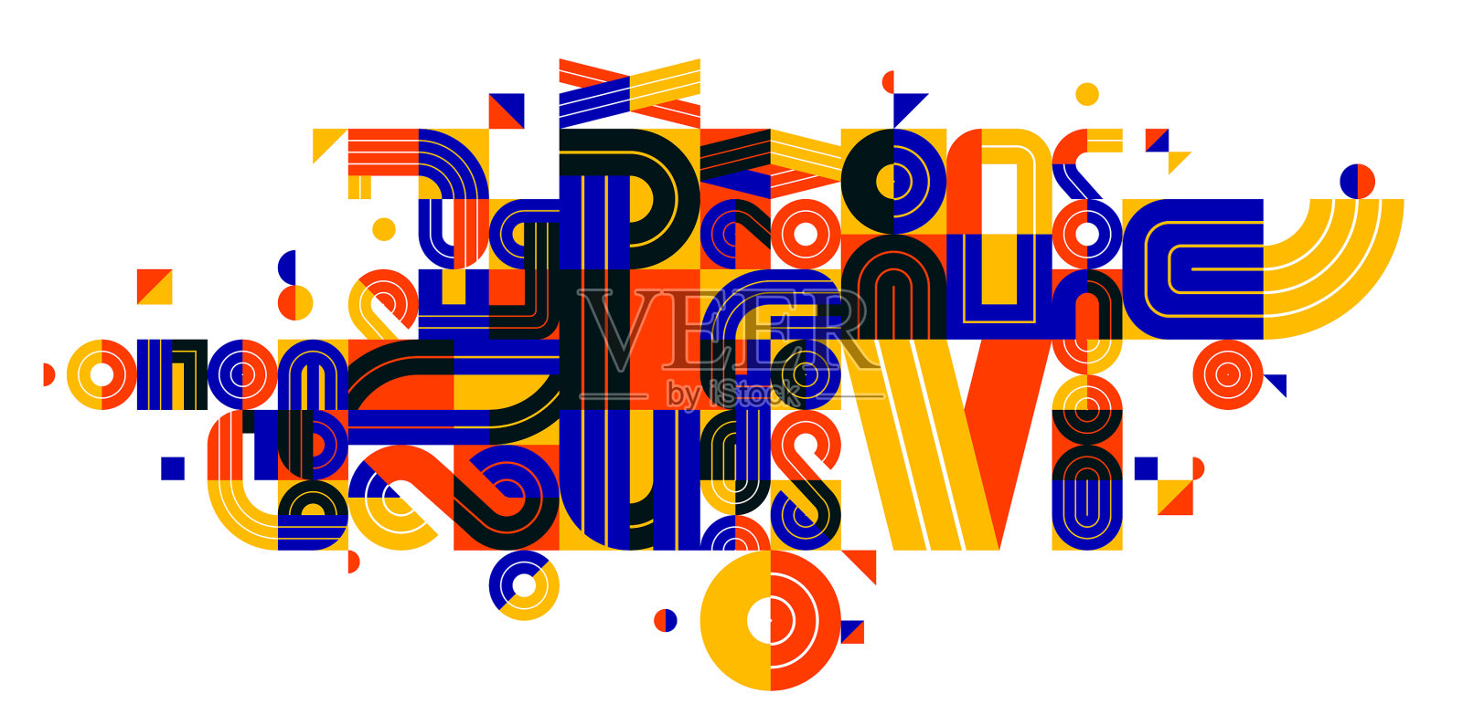 抽象现代时尚设计几何形状设计元素图片