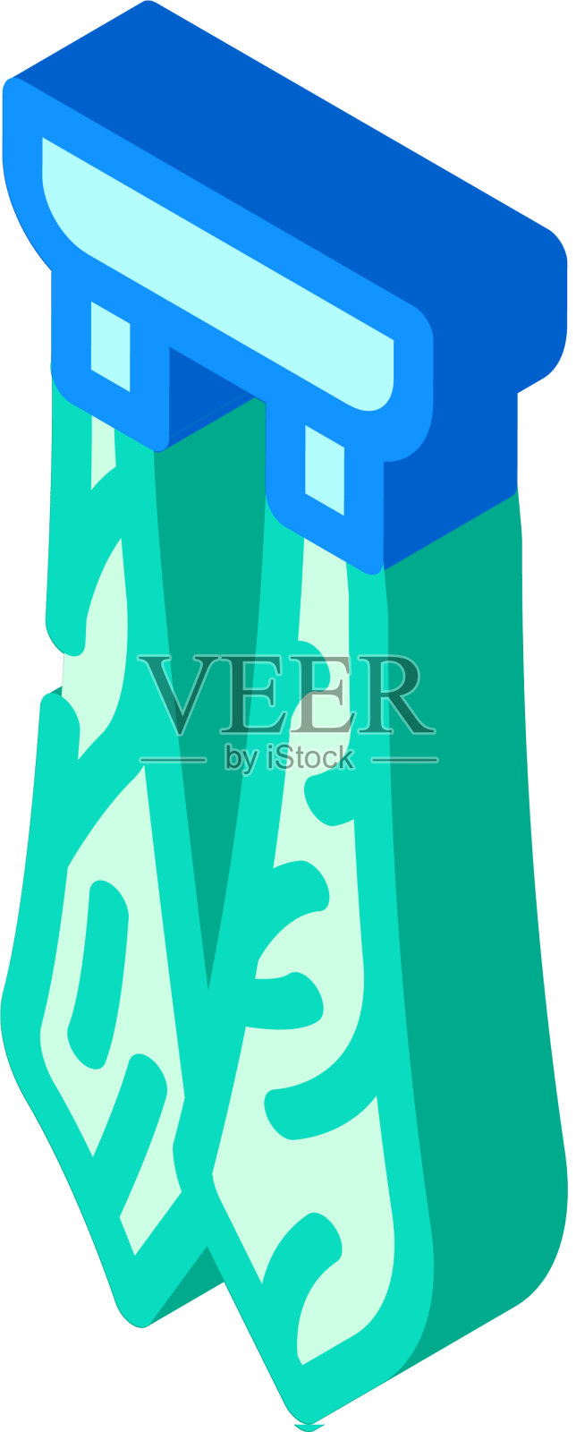 领结舞者配件等距图标设计元素图片