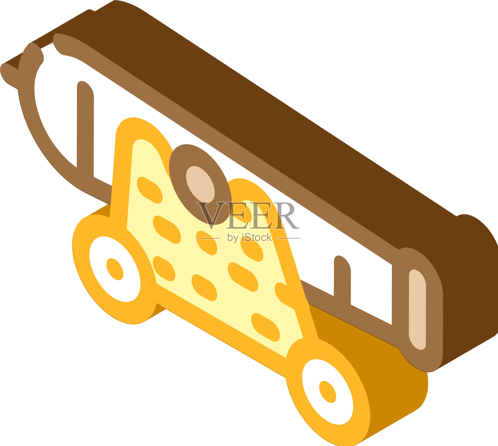 大炮海盗等距图标设计元素图片