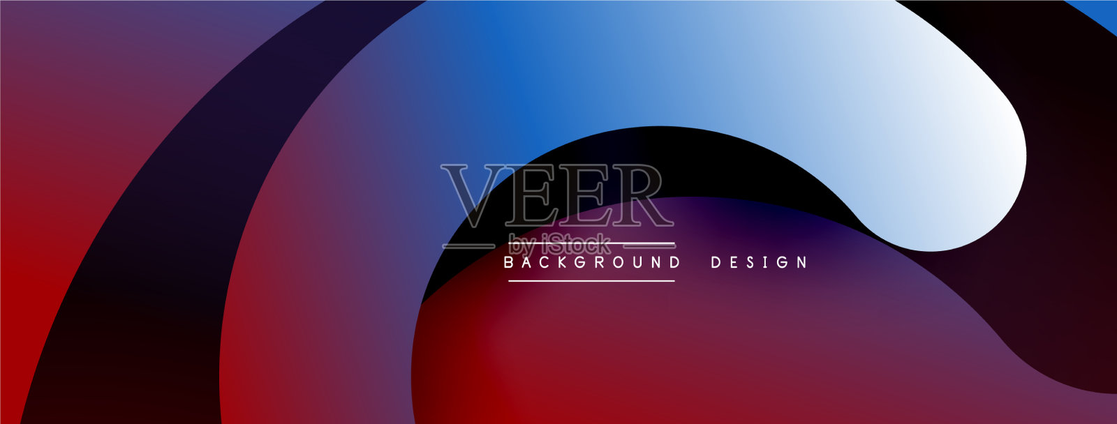 抽象交叠线和圆几何插画图片素材