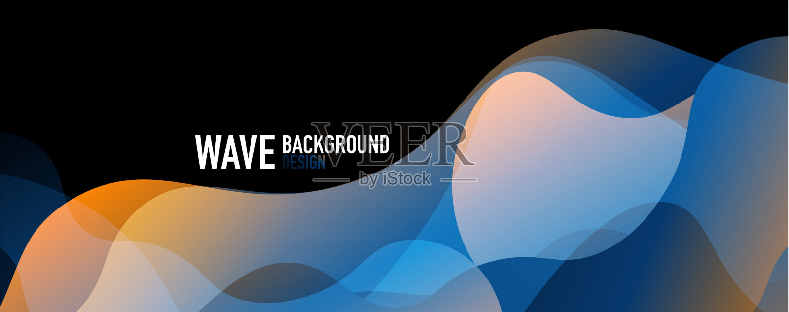 抽象背景-闪亮的流体梯度和插画图片素材