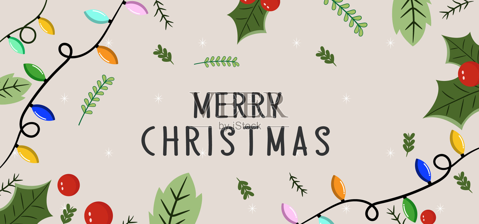 圣诞背景illlustrations插画图片素材