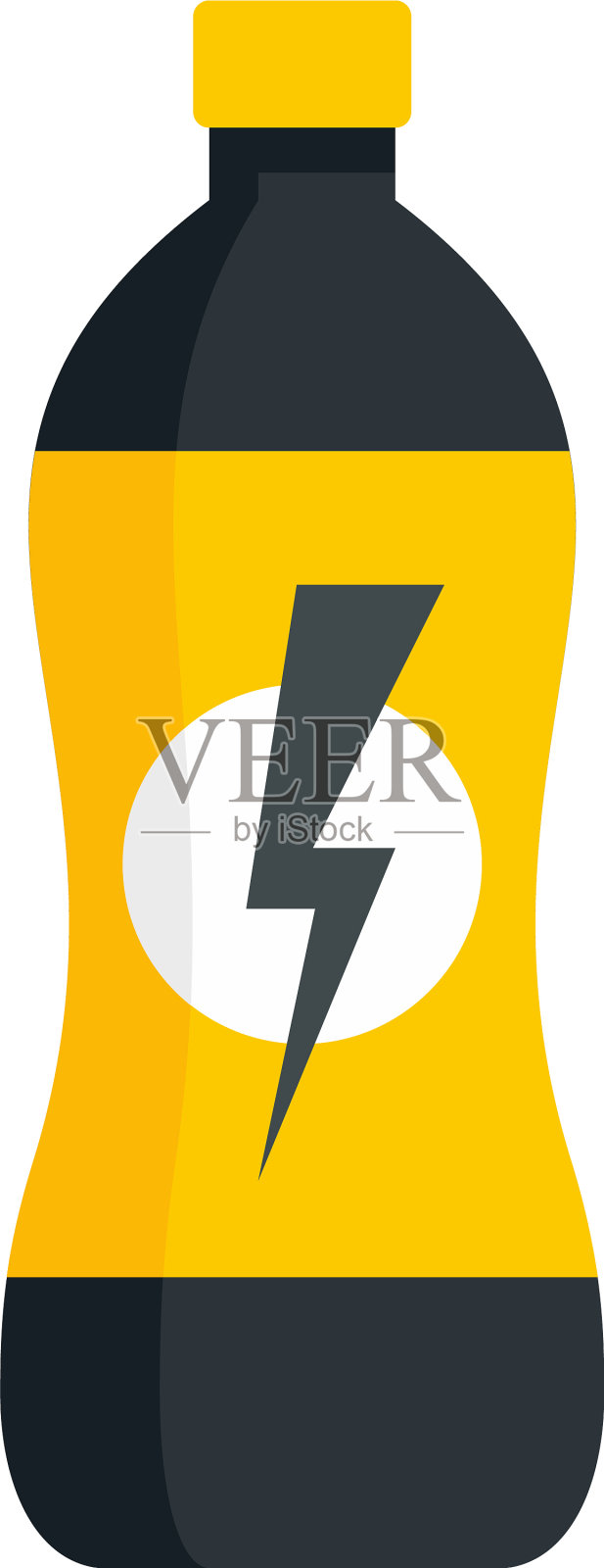 汽水能量饮料图标平孤立插画图片素材