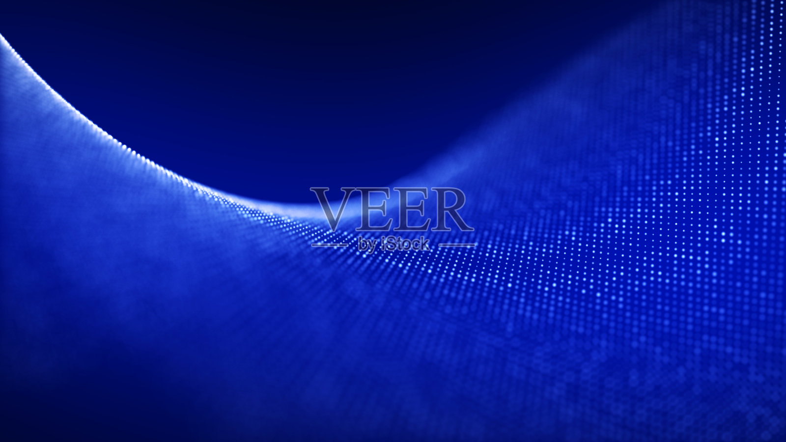 未来数字波。黑暗的网络空间。抽象的音乐背景。粒子流大数据可视化。3 d渲染。照片摄影图片