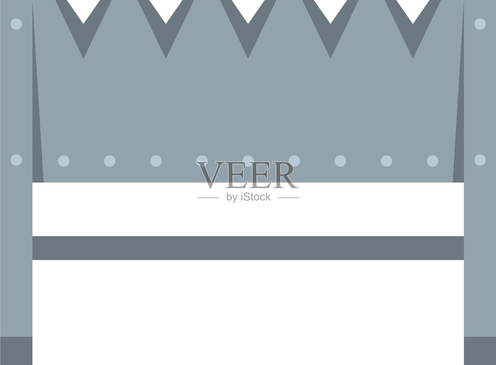 家中火盆图标平坦孤立插画图片素材