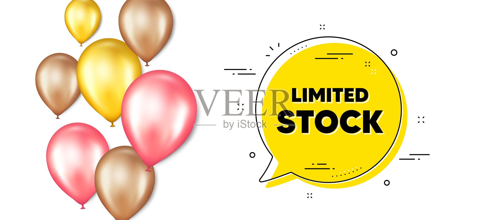 有限的股票出售。特价价格签。向量设计元素图片