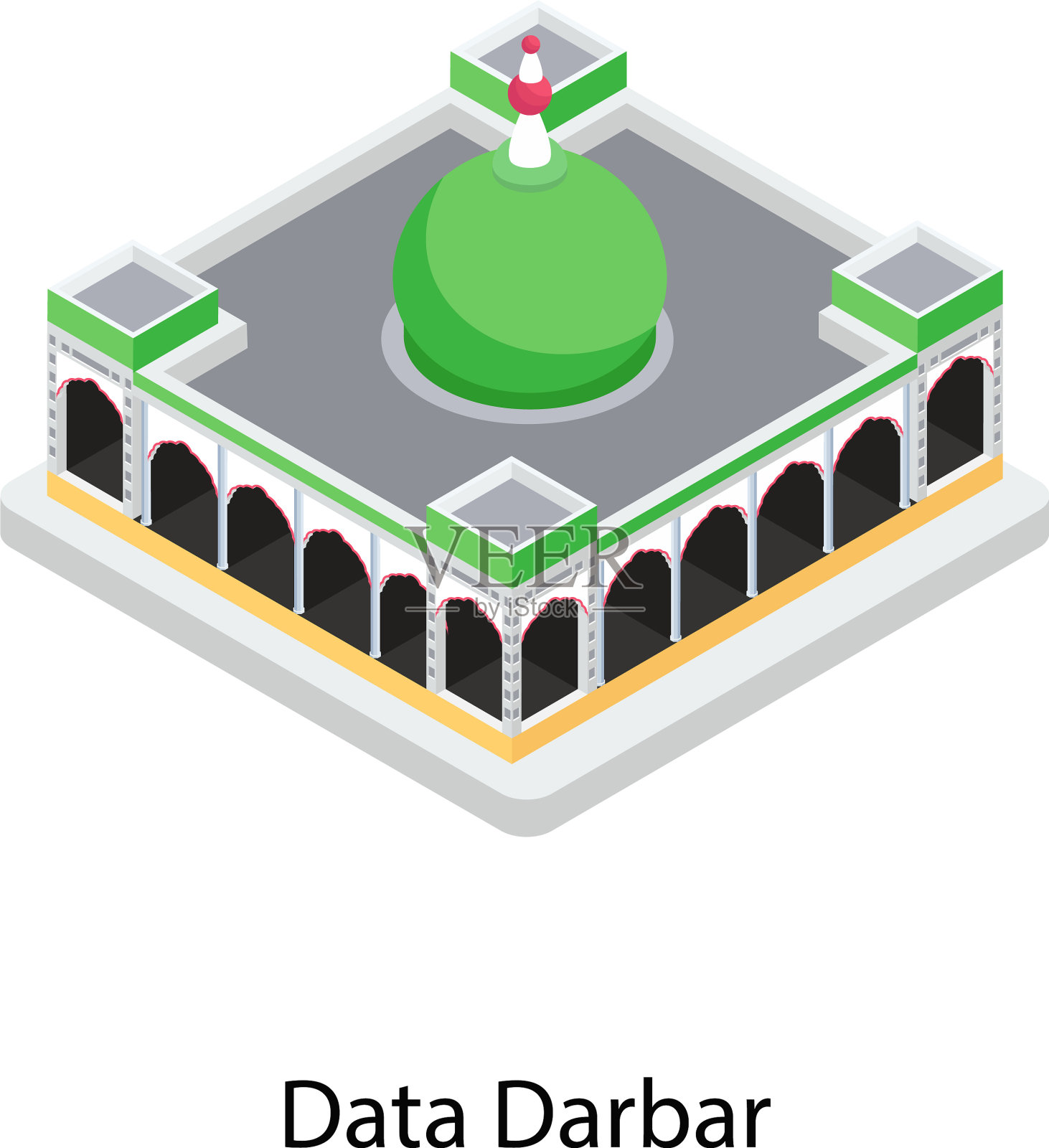 数据达巴尔插画图片素材