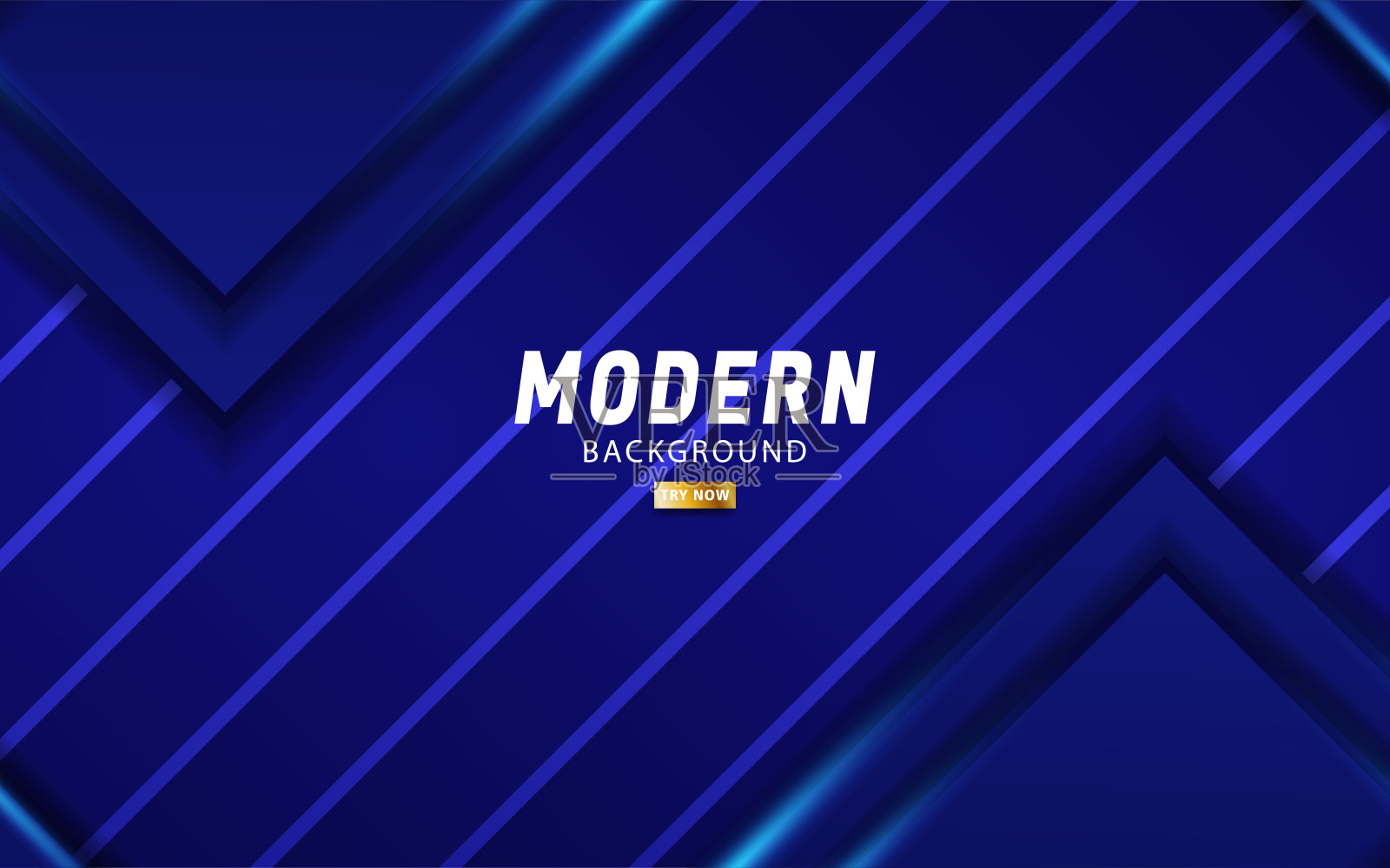 奢华现代抽象未来蓝色矢量背景横幅设计。重叠层与纸张效果。条纹纹理背景上的现实灯光效果。矢量插图。设计模板素材