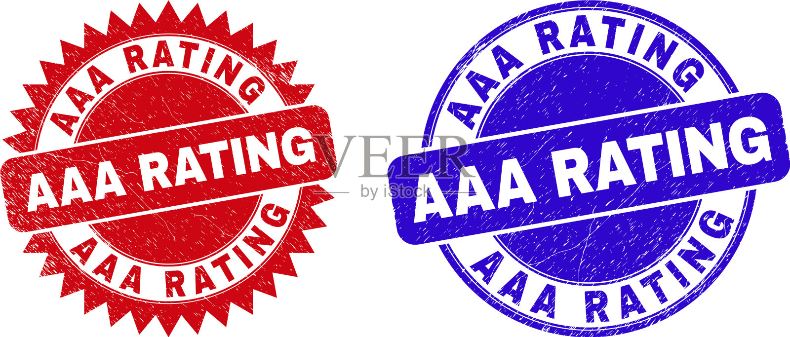 Aaa级圆形和玫瑰形密封带垃圾插画图片素材