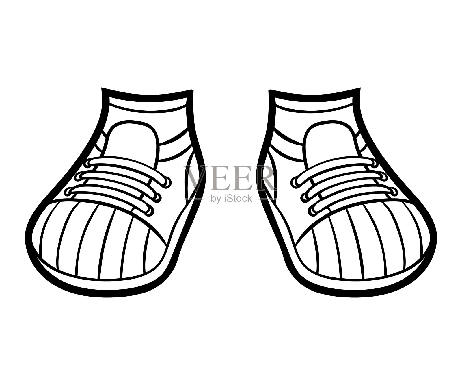 彩色书,运动鞋插画图片素材