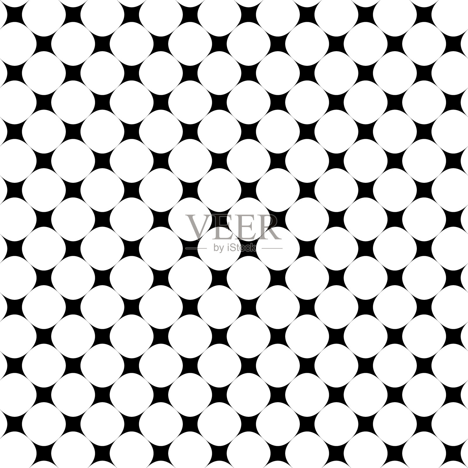 黑白单色无缝重复插画图片素材