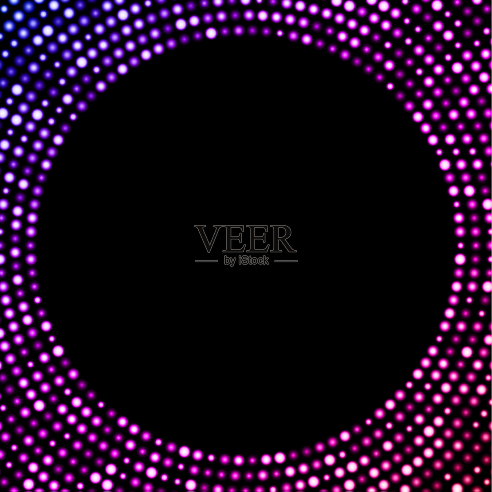 紫色圆形半色调闪亮框架插画图片素材