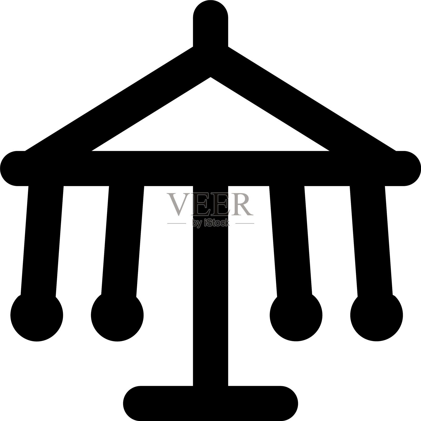 旋转木马插画图片素材