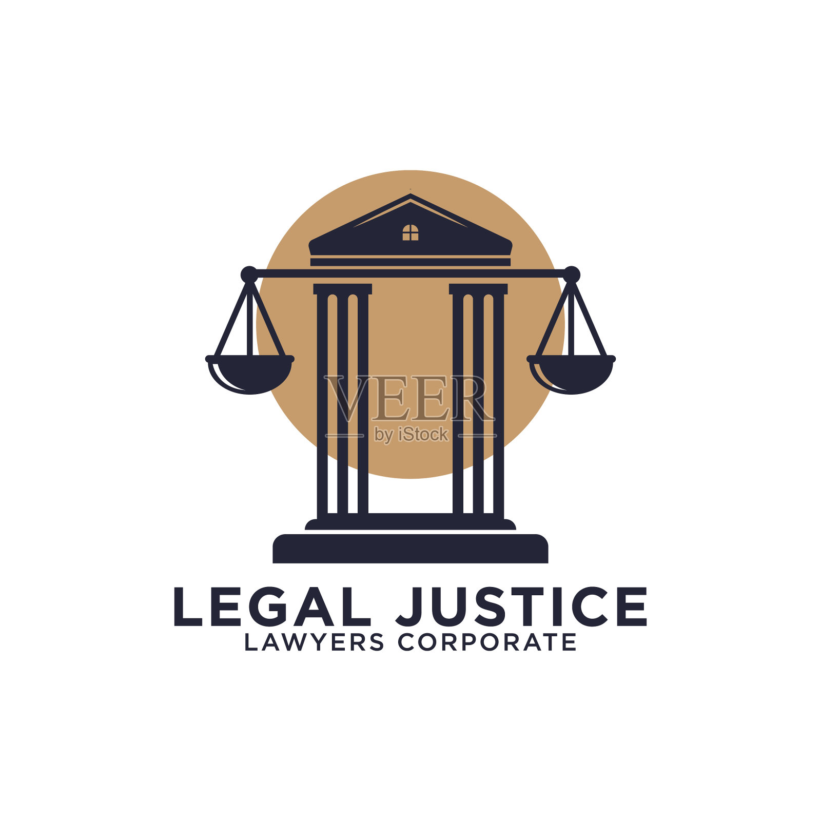 法务公司标志设计插画图片素材