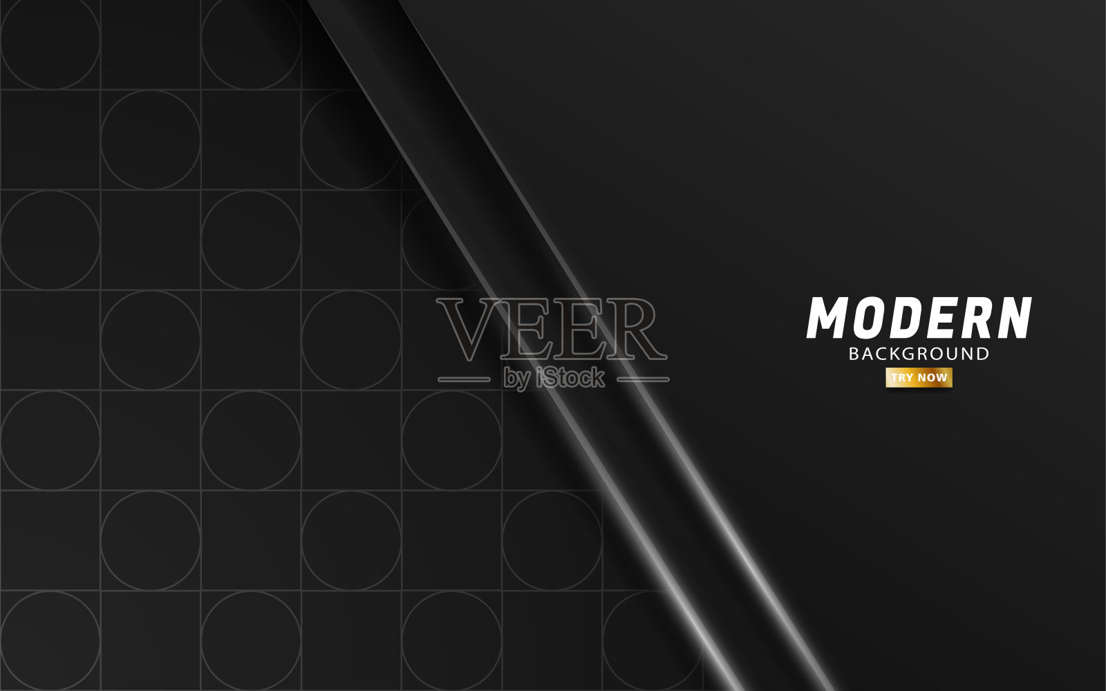 现代深色矢量背景横幅设计与灰色线。重叠层与纸张效果。几何纹理背景上的逼真的灯光效果。矢量插图。插画图片素材