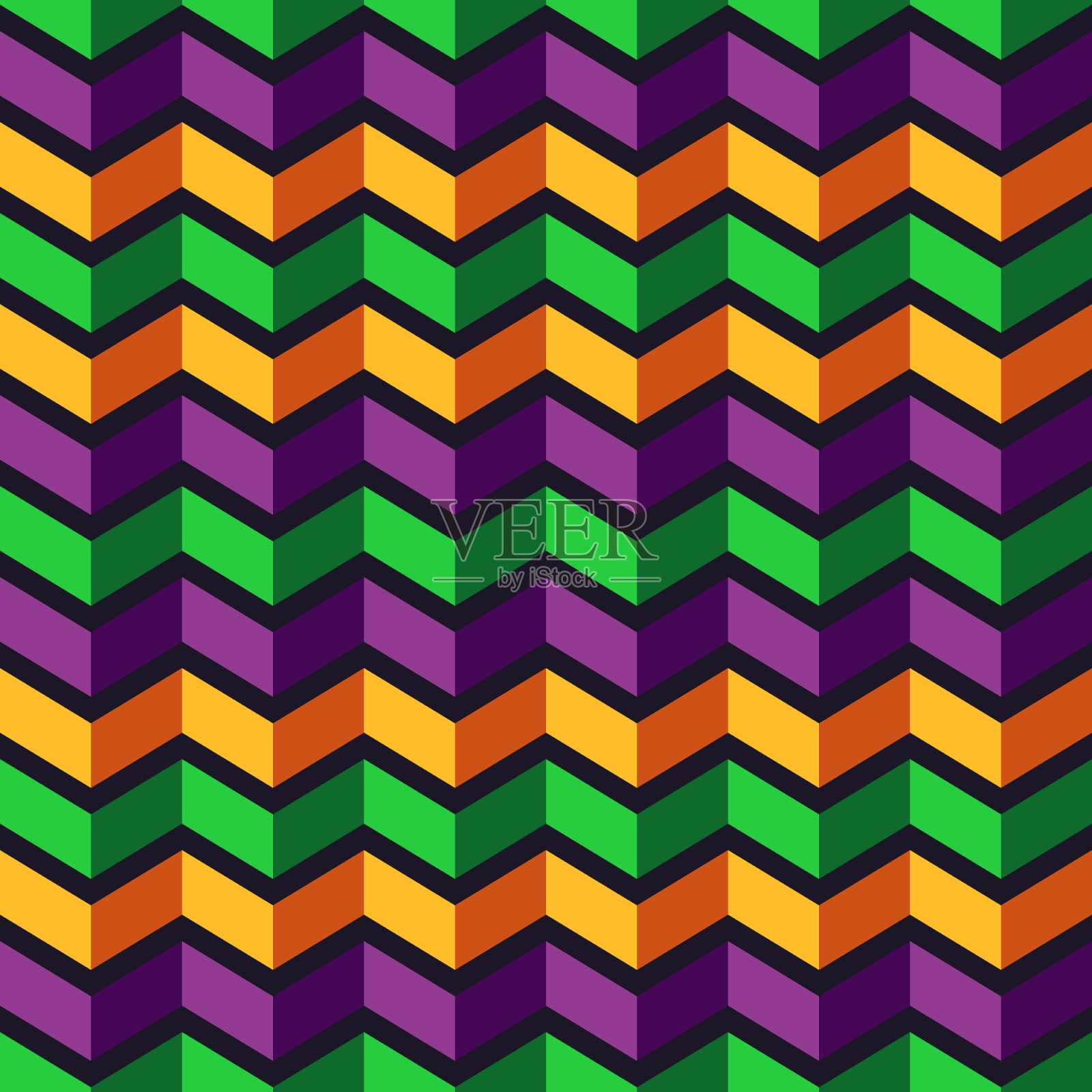 无缝雪佛龙模式插画图片素材