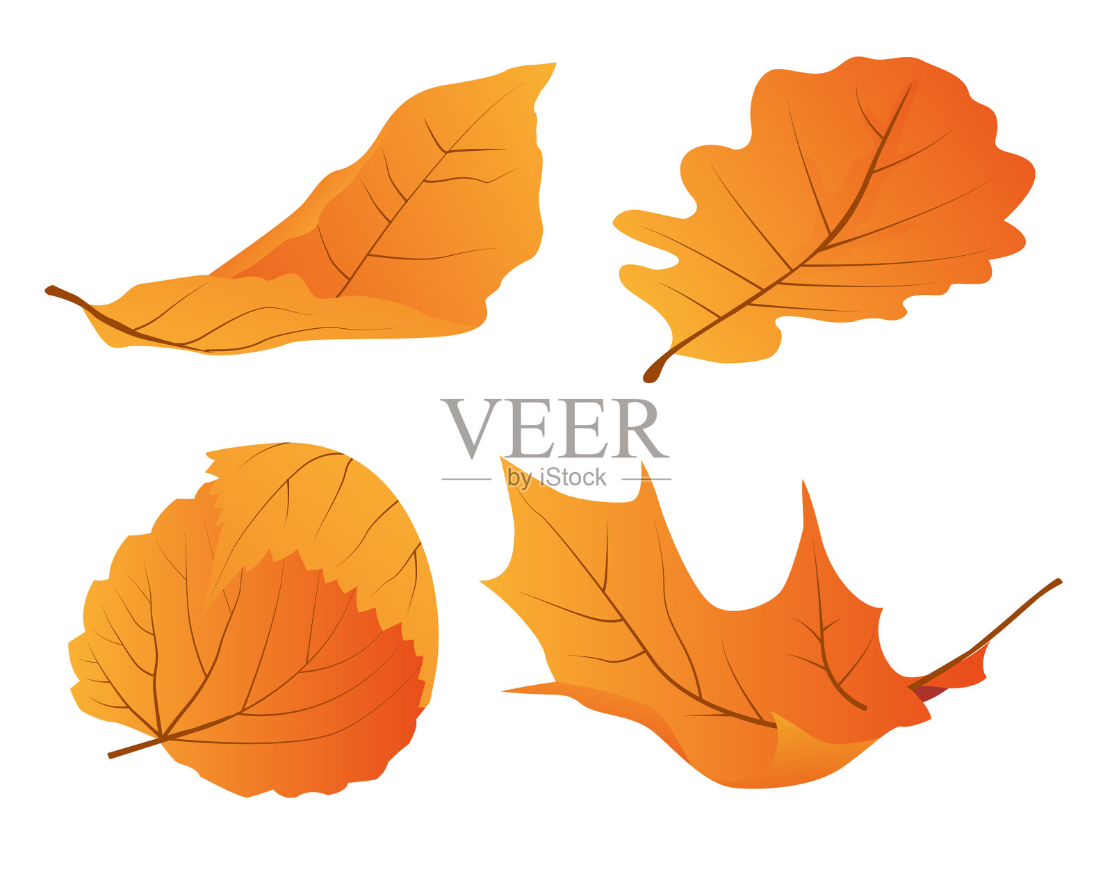 设置秋叶图标素材