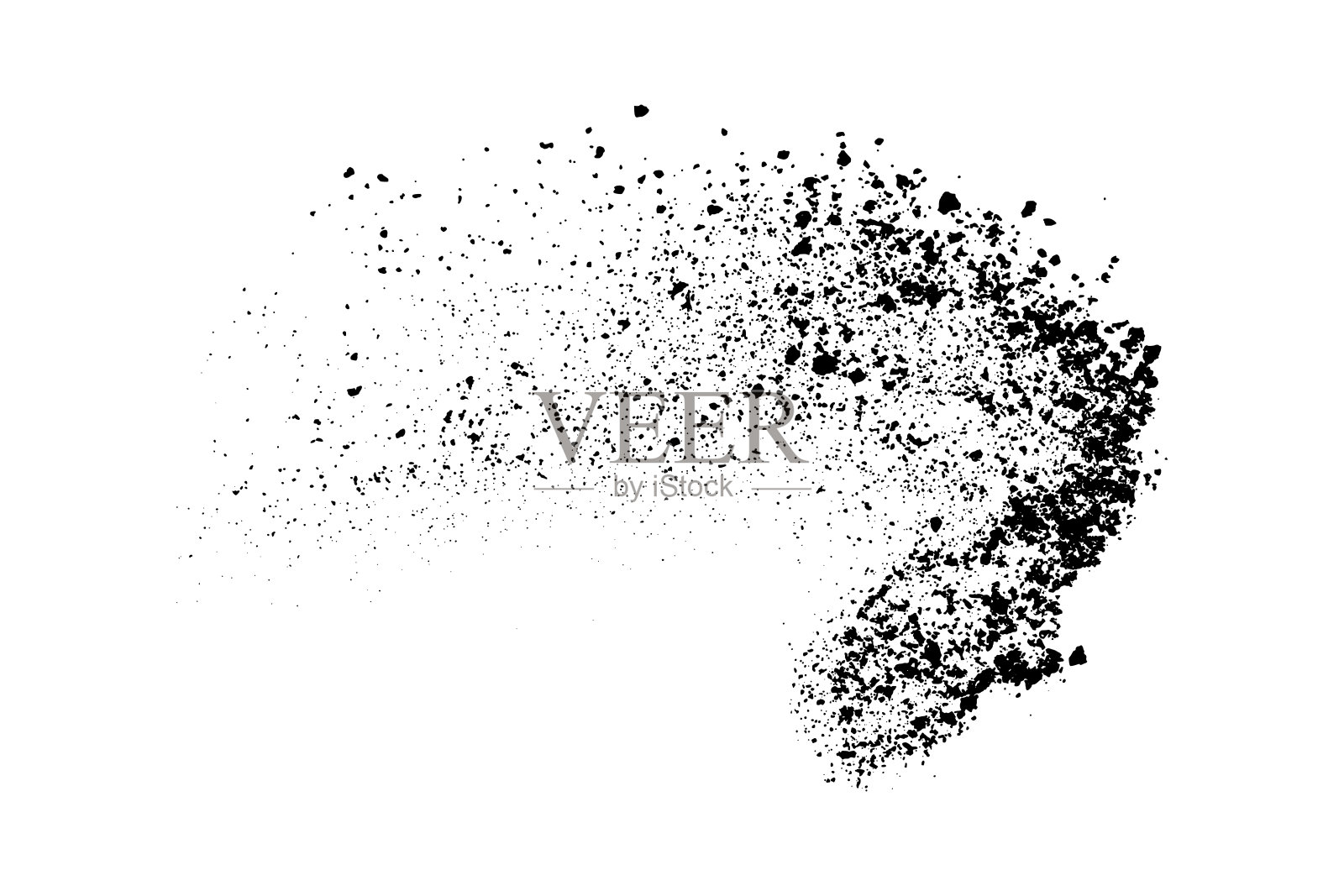 暗噪声颗粒。插画图片素材