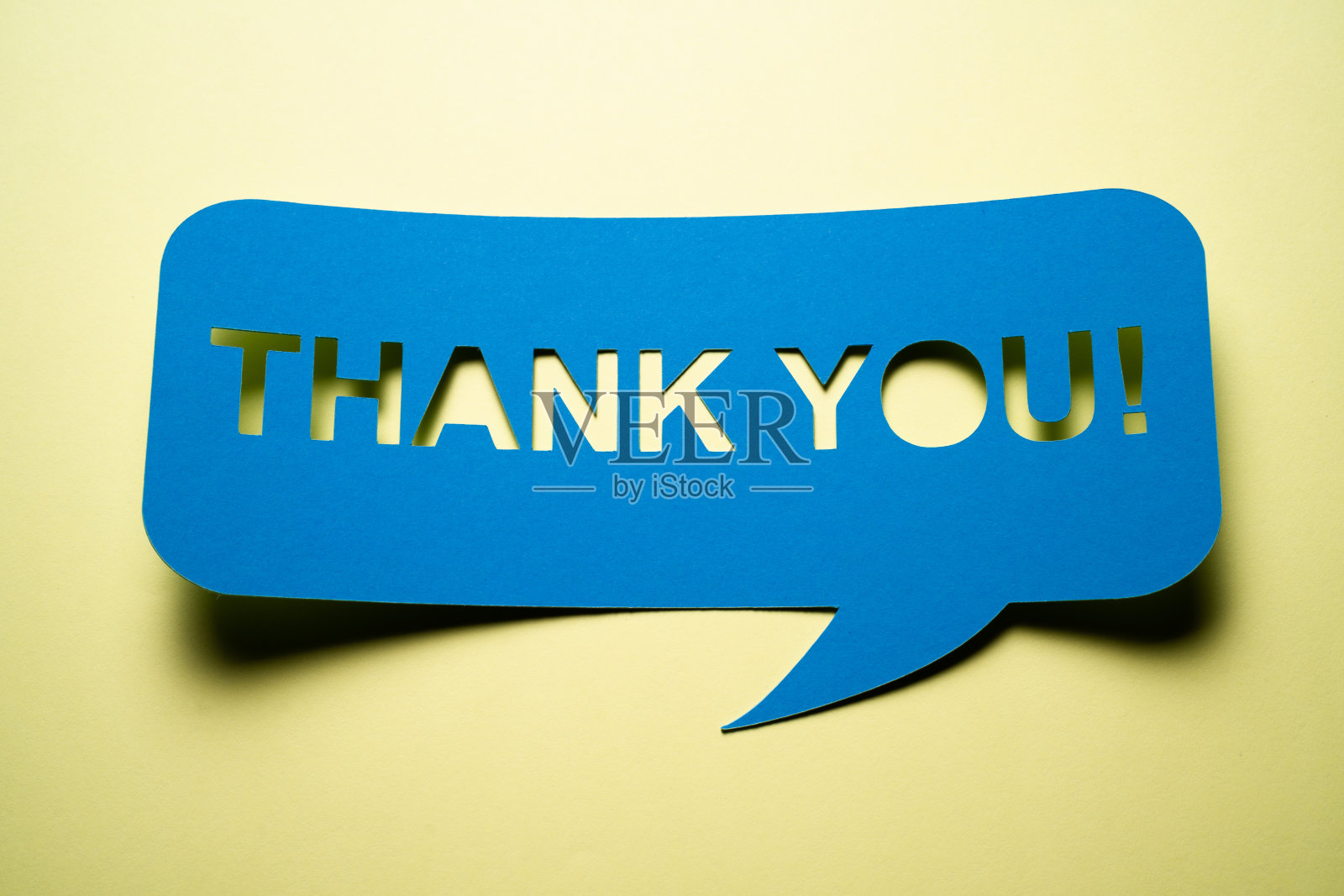 感谢演讲气泡便条照片摄影图片