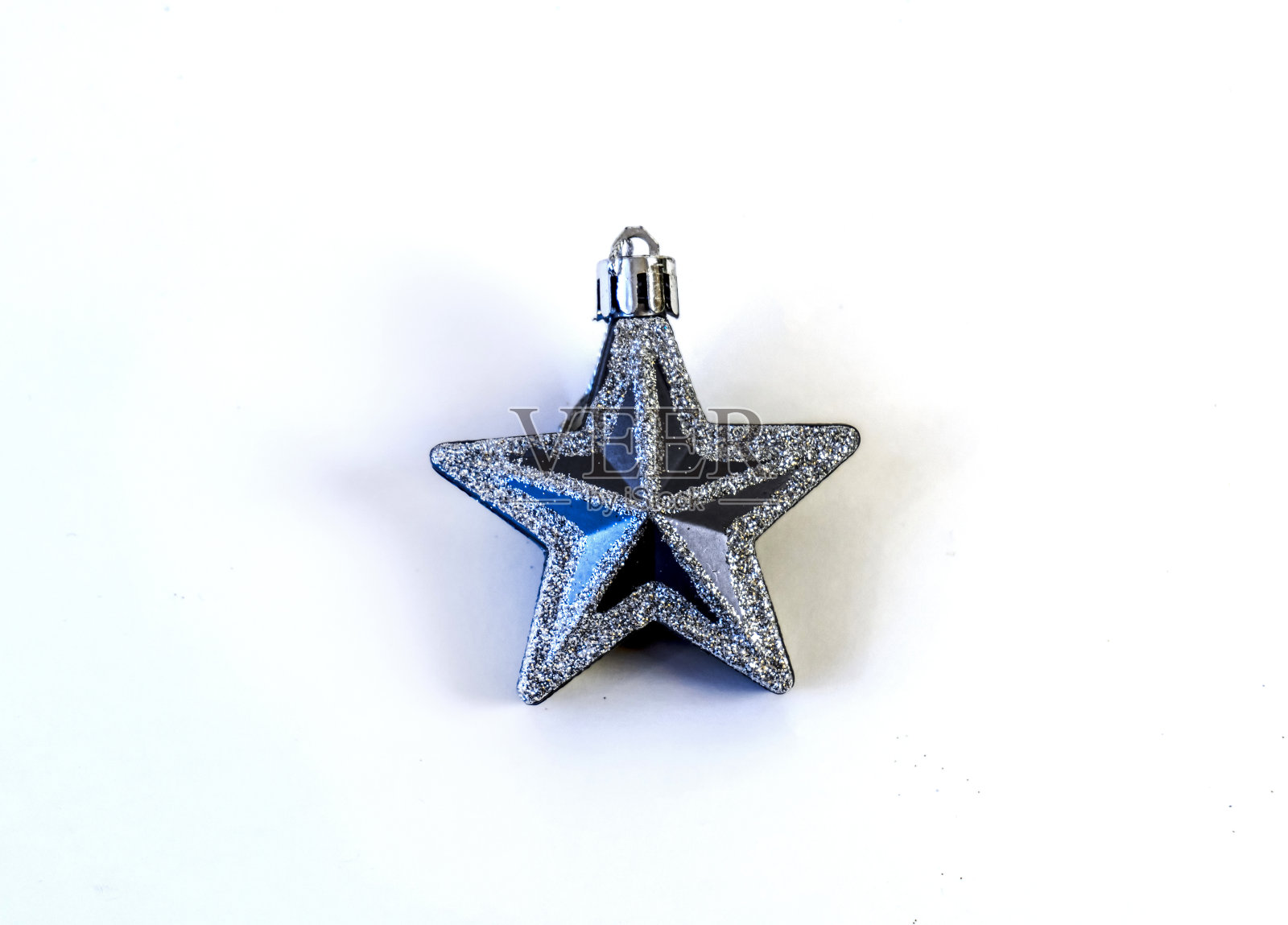 圣诞节和新年玩具隔离在白色背景照片摄影图片