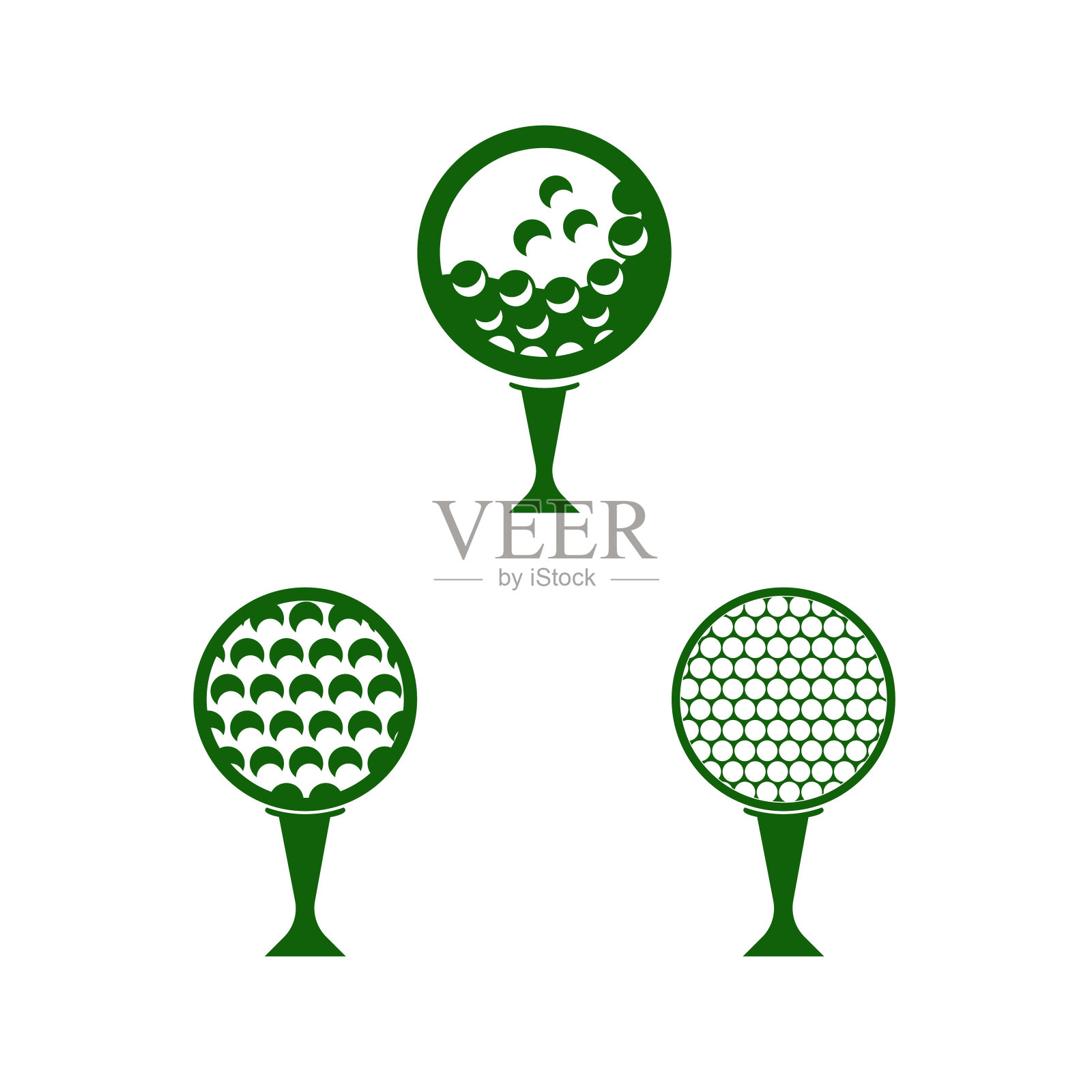 高尔夫标志模板矢量插图插画图片素材