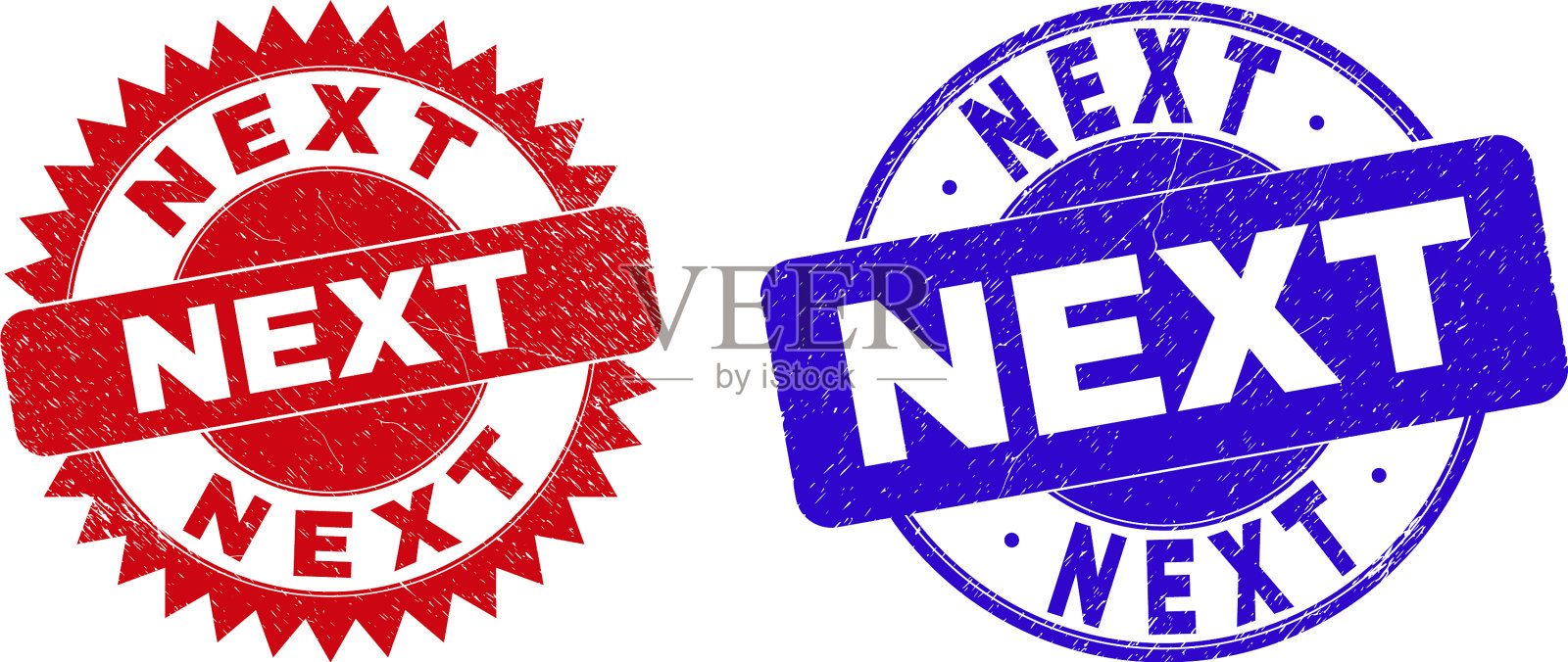 接下来是圆形和玫瑰形的污迹水印插画图片素材