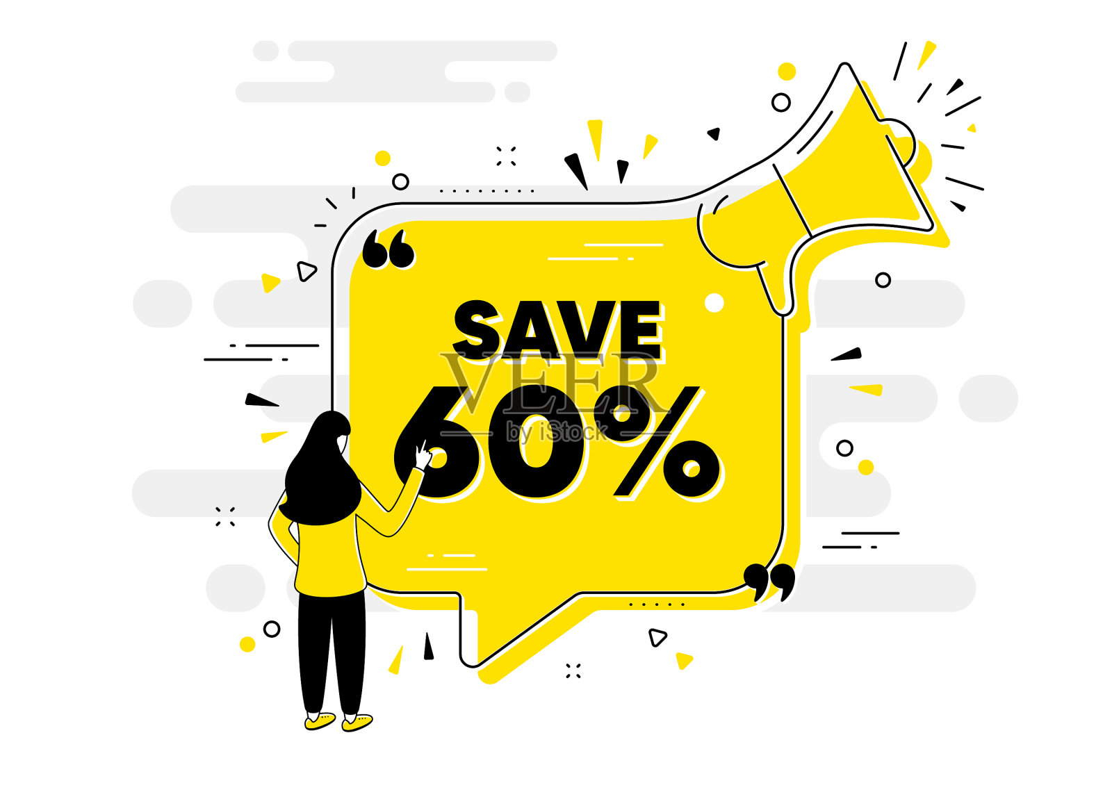 按优惠价打六折设计元素图片