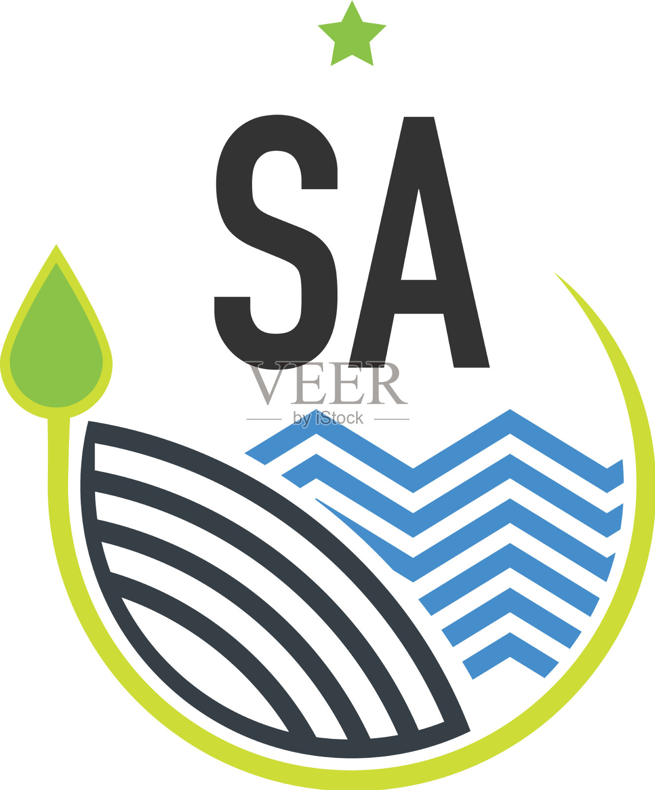 首字母sa自然创意设计模板设计模板素材