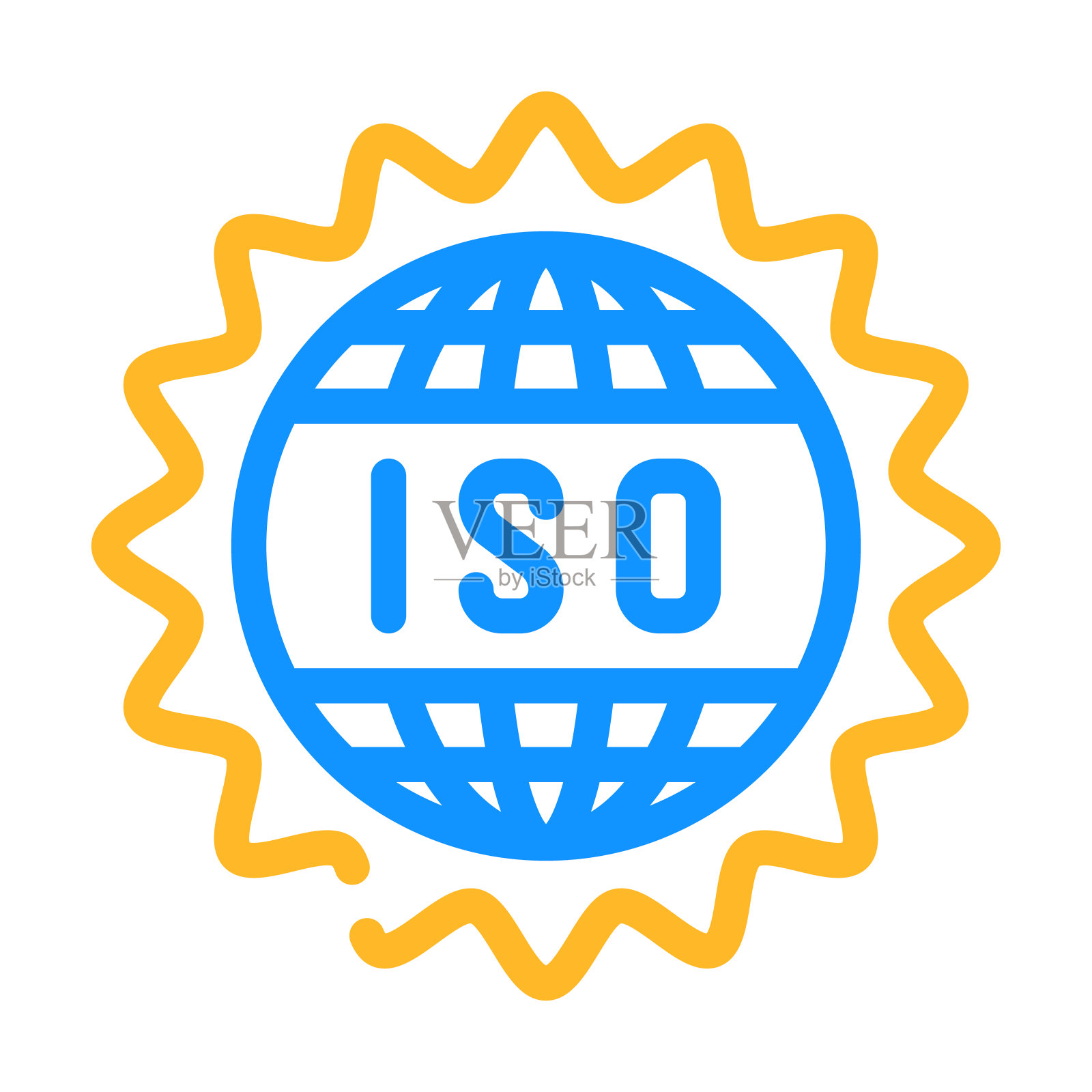 Iso标准颜色图标矢量插图插画图片素材