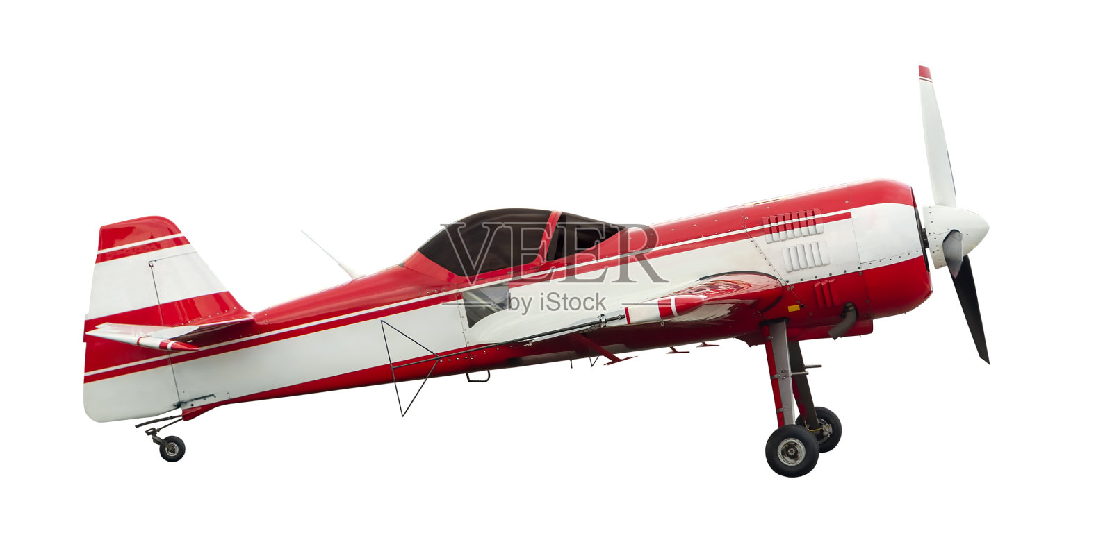 带有活塞发动机的特技飞行运动飞机照片摄影图片