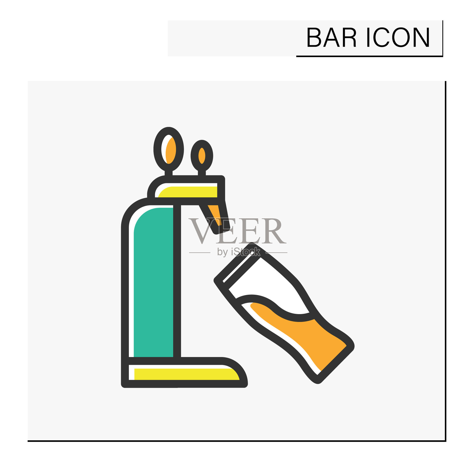 啤酒龙头颜色图标图标素材