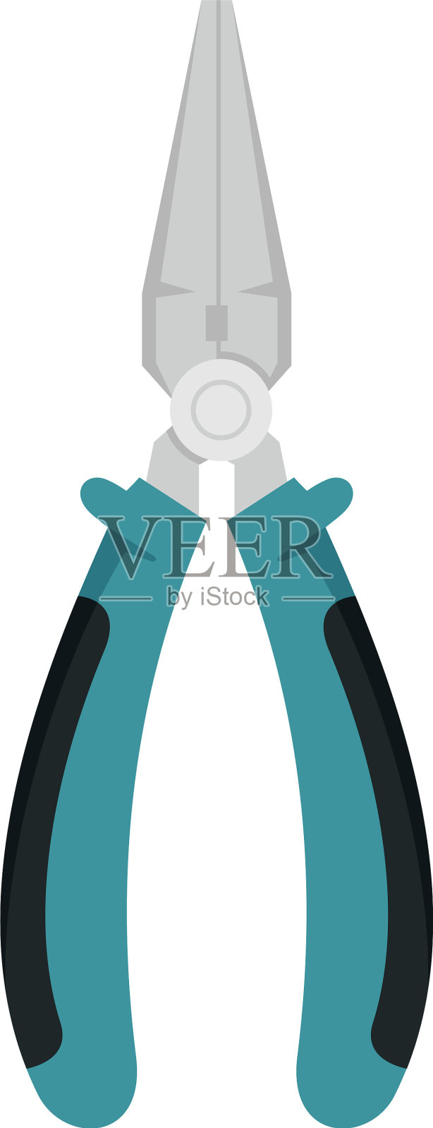 电钳子图标平隔离设计元素图片