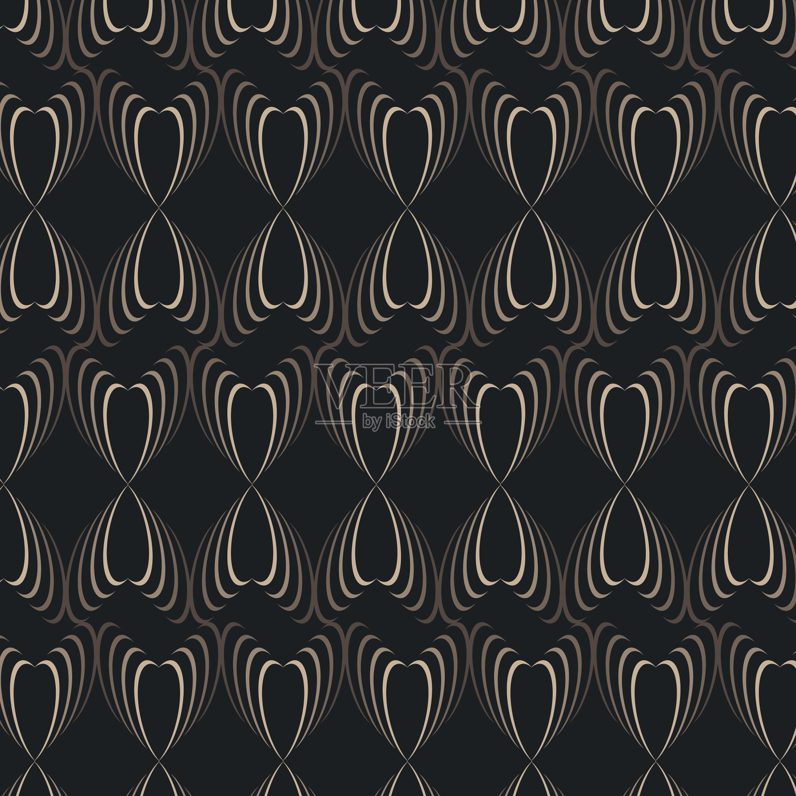 棕色无缝图案背景插画图片素材