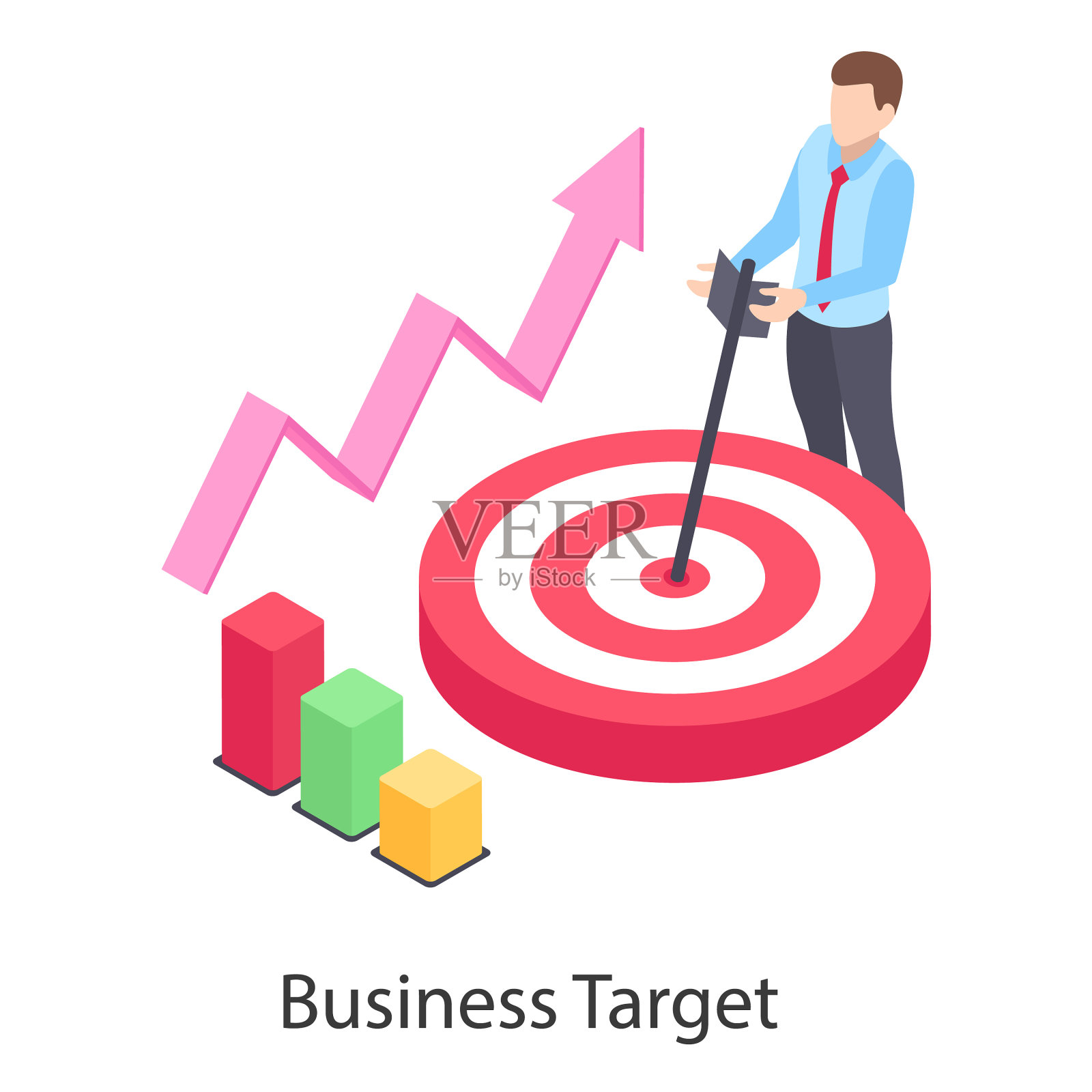 业务目标插画图片素材