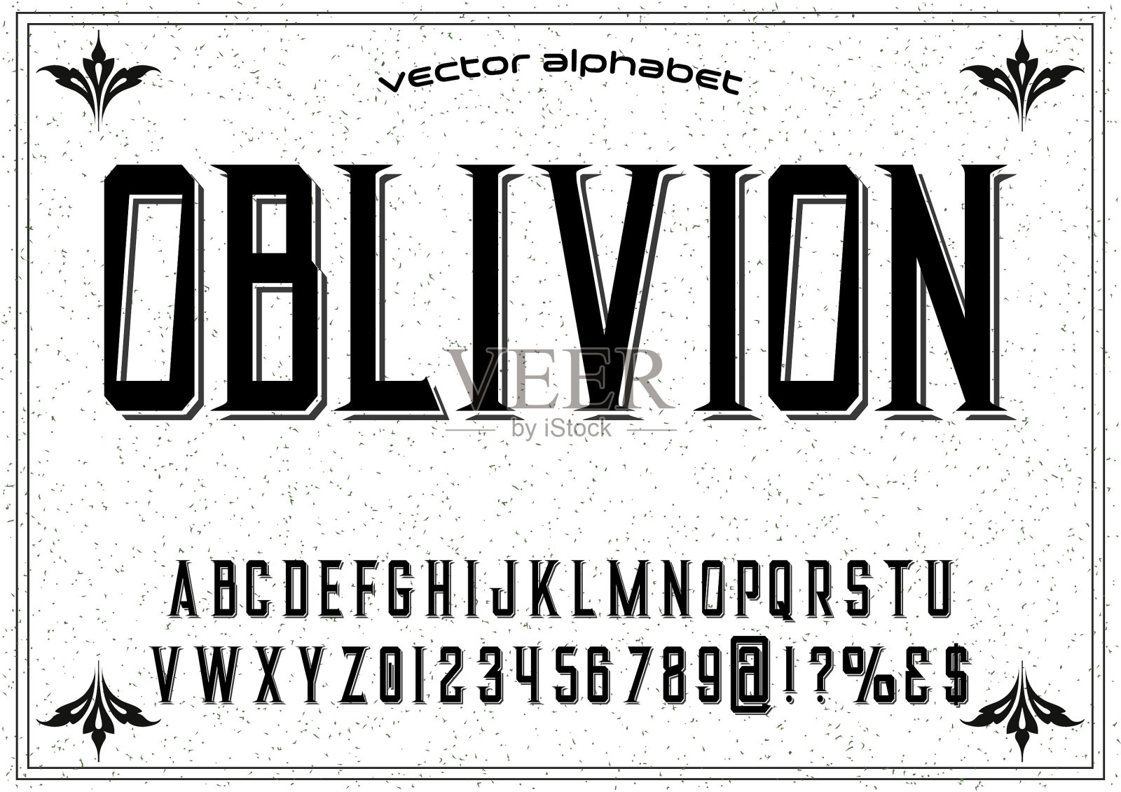 创造性的字母字体插画图片素材