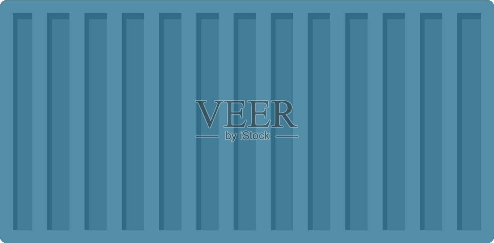 货物集装箱图标平隔离插画图片素材