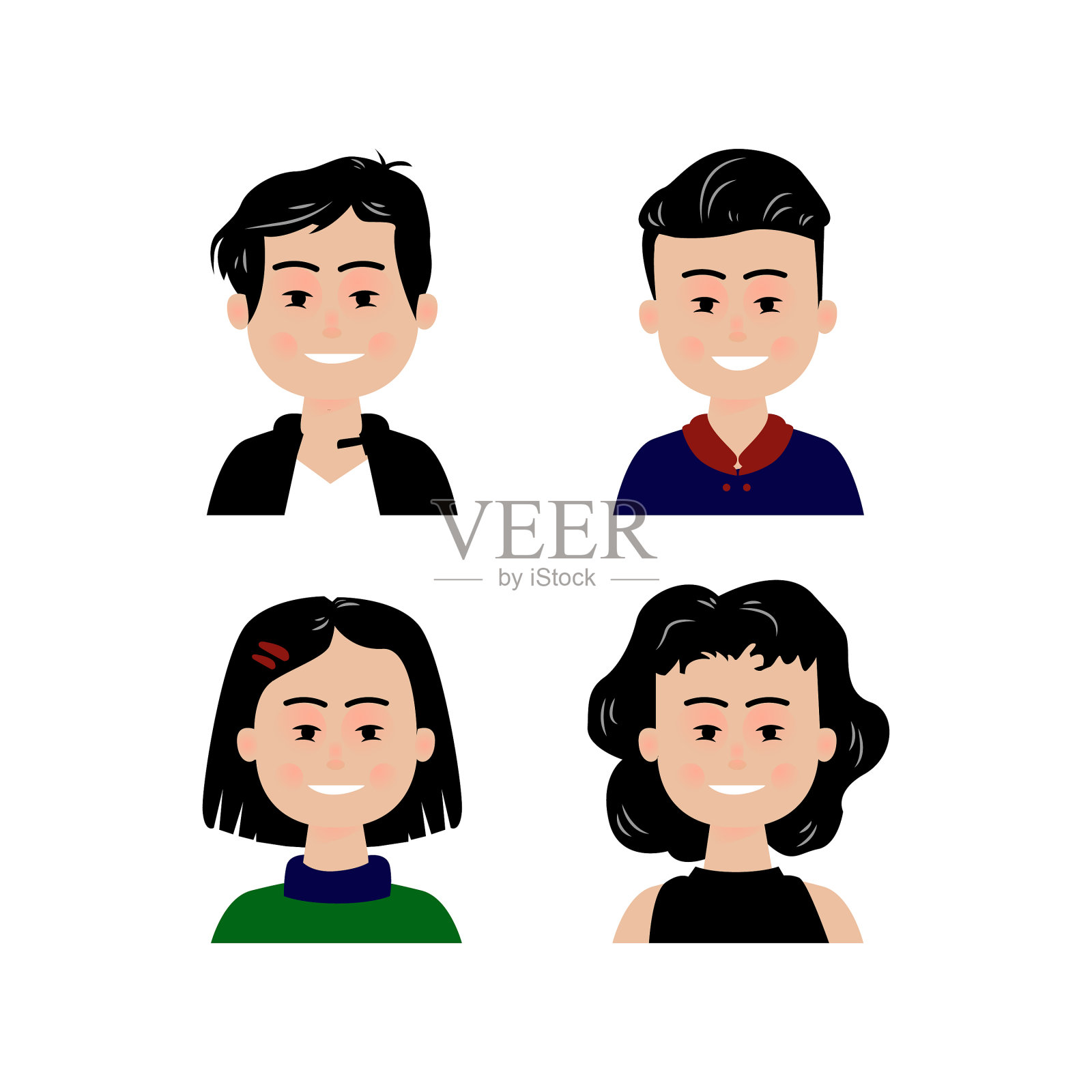 造型师卡通人物化身设计插画图片素材