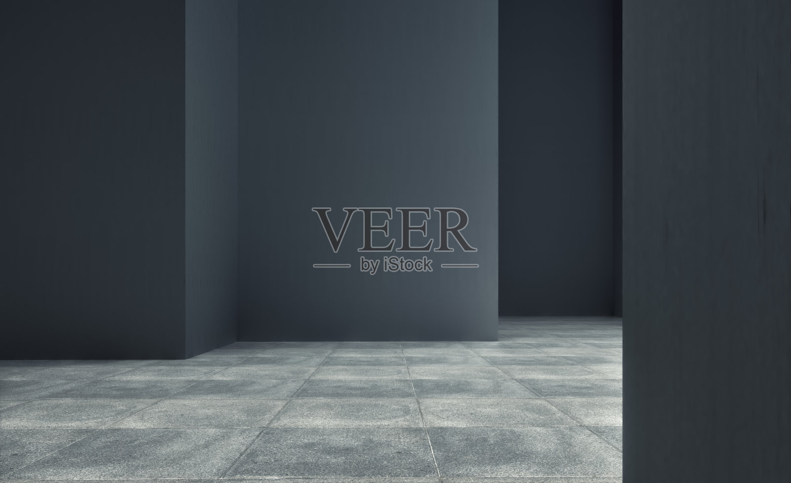 三维渲染混凝土建筑照片摄影图片