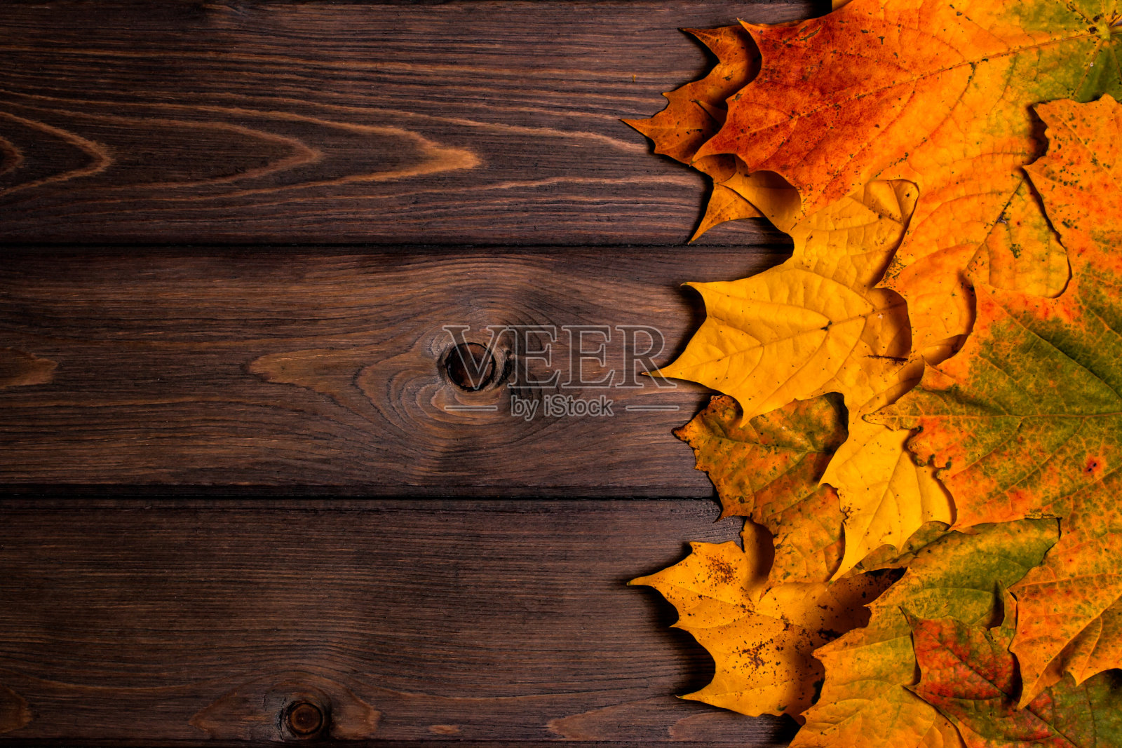 彩色的圣诞装饰品散落在白色的木桌上。前视图。照片摄影图片