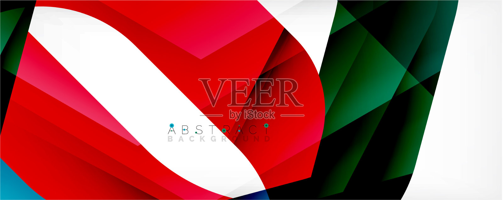 几何抽象背景-多彩的插画图片素材