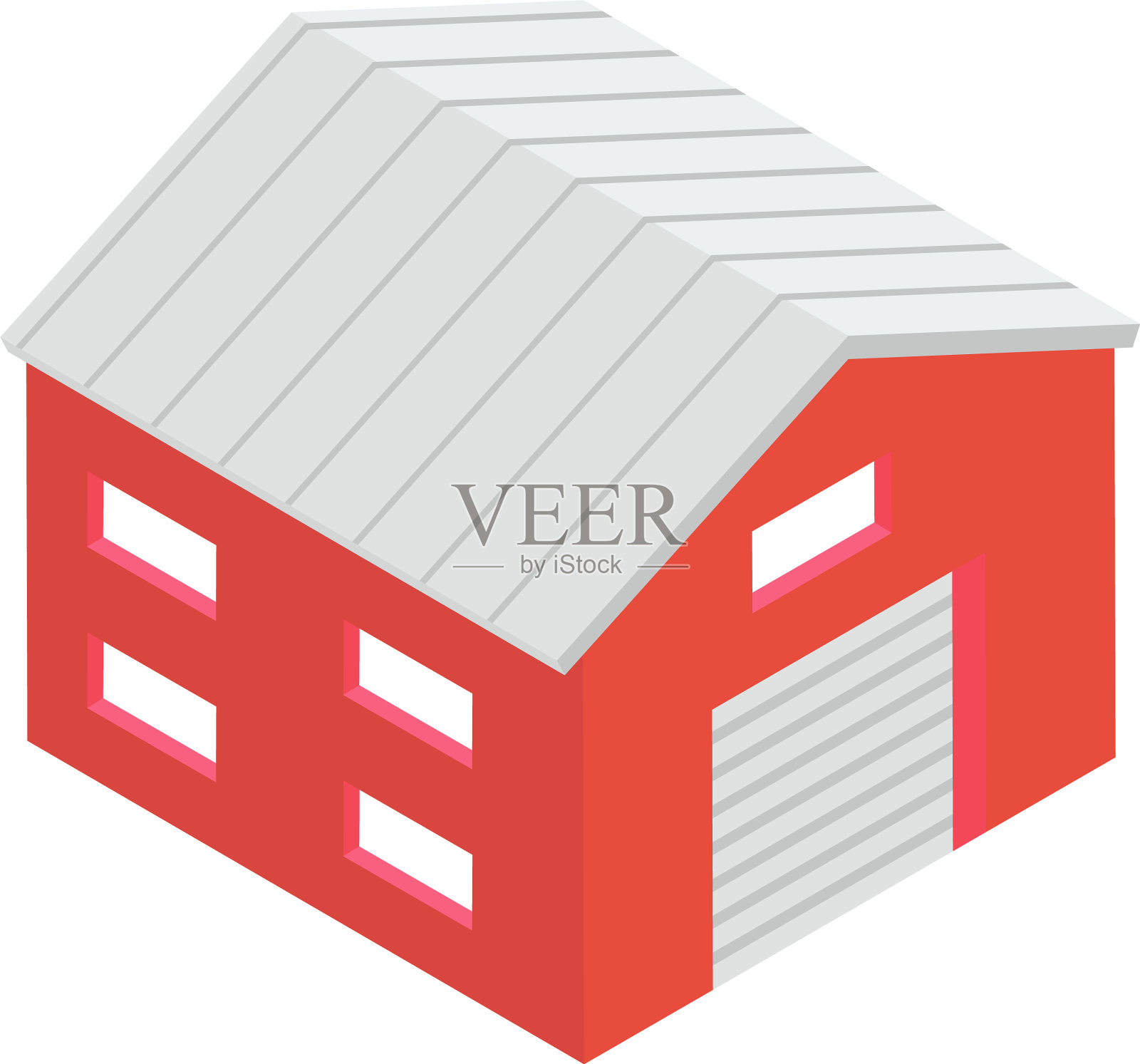 汽车的车库设计元素图片